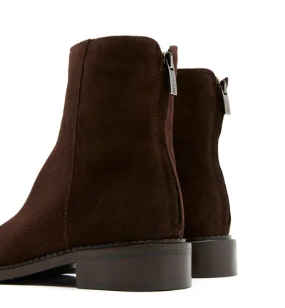 La Canadienne Weave Suede Boot In Brown