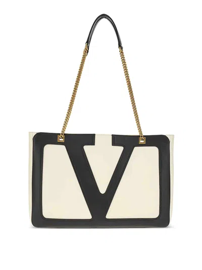 Valentino Small Viva Superstar Shoulder Bag In Sand