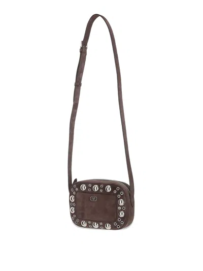 Valentino Garavani Nellcote Shoulder Bag In Brown