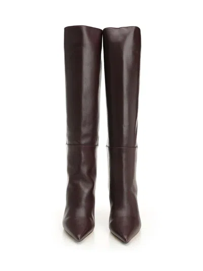 Jimmy Choo Alize Boots Bordeaux In Brown