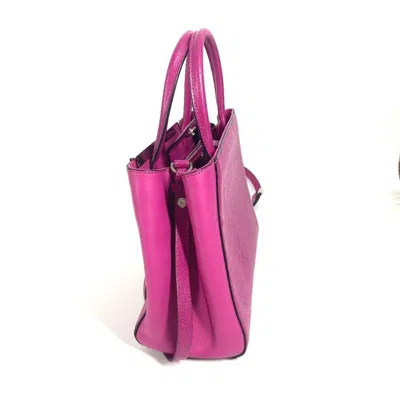 Pre-owned Fendi 2jours Purple Leather Handbag Shoulder Bag ()