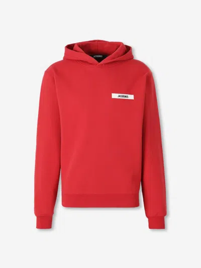 Jacquemus Le Sweatshirt Gros Grain In Red
