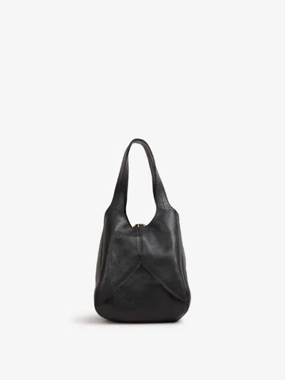 Chloé Balloon Small Grained Leather Bag In Black