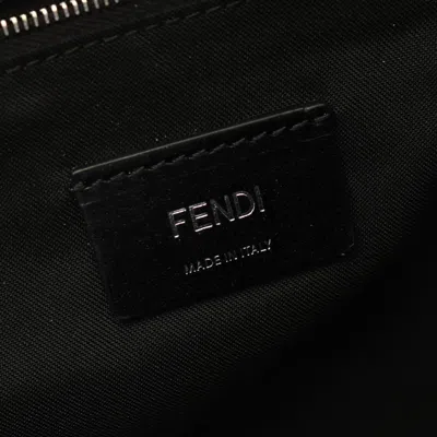 Pre-owned Fendi Multi-color Navy Nylon Leather Backpack ()