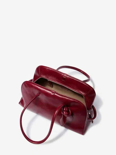 Jacquemus Le Turismo Soft Calf Leather Shoulder Bag In Burgundy