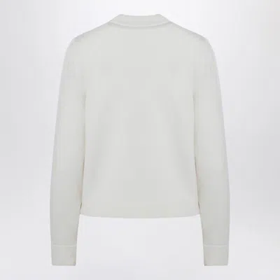 Moncler Padded Zip-up Cardigan In White