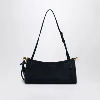 Alaïa Midnight Suede Small Le Click East West Bag In Blue