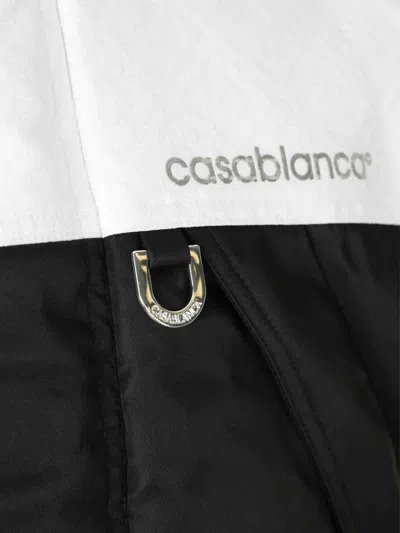Casablanca Linen Long Coat In Black