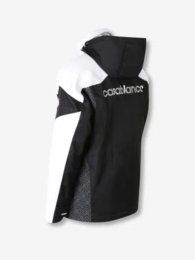 Casablanca Linen Long Coat In Black