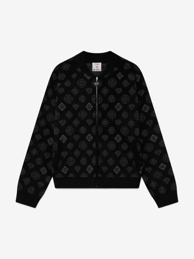 Casablanca Bomber Jacket With Ribbed Details In Black