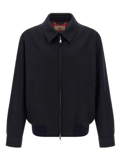 Baracuta G18 Melton Blu Jacket In Black