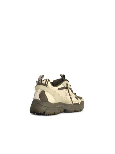 Off-white 'be Right Back' Green Leather Blend Sneakers In Multi