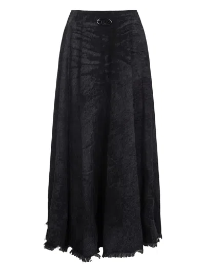Diesel De-hannie-fsh Gonna Clothing In Black