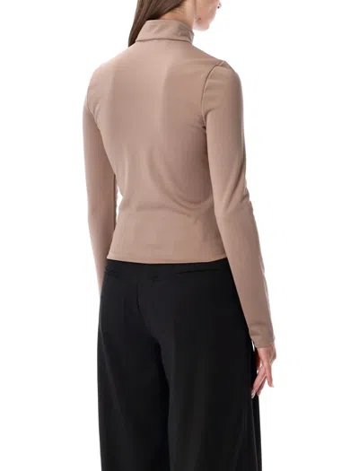 Courrèges "biker" Jacket In Brown