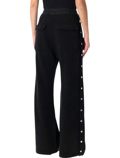 Rick Owens Drkshdw Relaxed Wide-leg Jogging Trousers In Black