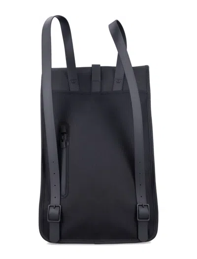 Rains Mini Backpack Featuring Buckle Detail In Black