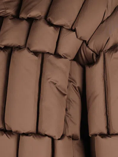 Raxxy Puffer Jacket In Brown