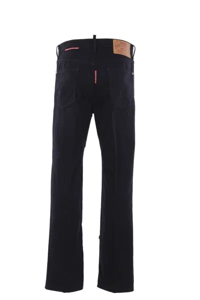 Dsquared2 Dsquared Black Denim Dsquared X Magliano Protesta 642 Jeans In Black