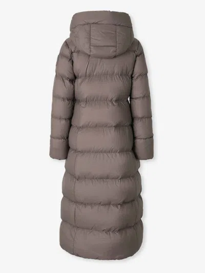 Canada Goose Long Mystique Down Jacket In Brown