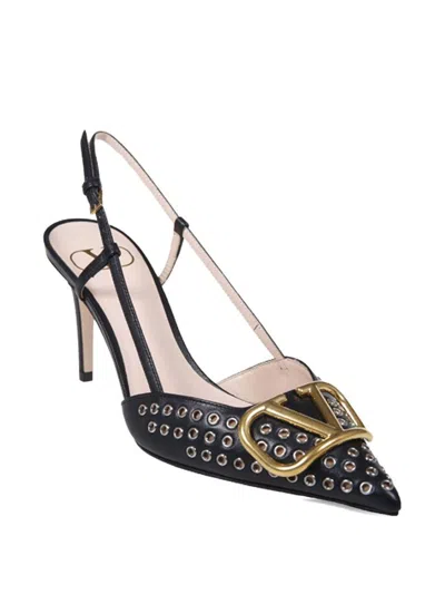 Valentino Garavani With Heel Black In Black