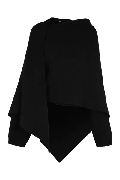 Alberta Ferretti Alberta Ferreti Merino Wool And Cashmere Cape In Multi