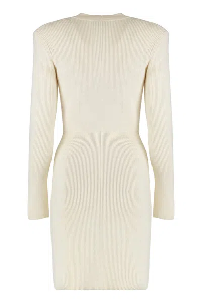 Elisabetta Franchi Mini Knitted Dress In Multi
