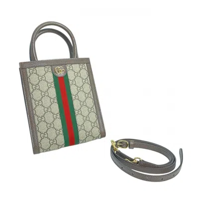 Pre-owned Gucci Beige Gg Canvas Shoulder Bag ()