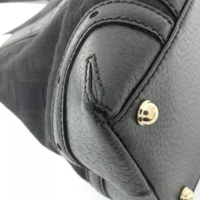 Pre-owned Gucci Black Canvas Shoulder Bag ()