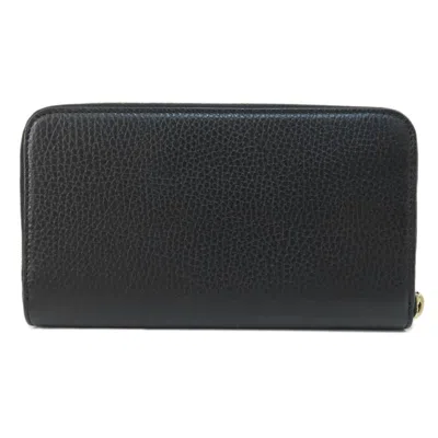 Pre-owned Gucci Black Leather Coin Purse/coin Case ()