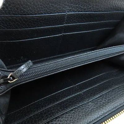 Pre-owned Gucci Black Leather Coin Purse/coin Case ()
