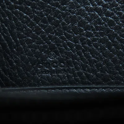 Pre-owned Gucci Black Leather Coin Purse/coin Case ()