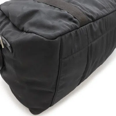 Pre-owned Gucci Black Nylon Canvas Leather Boston Bag Handbag ()