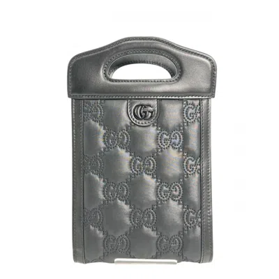 Pre-owned Gucci Black Nylon Leather Shoulder Bag ()