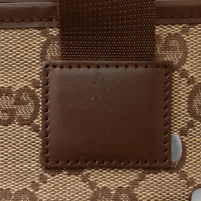 Pre-owned Gucci Brown Gg Beige Gg Canvas Tote Bag ()