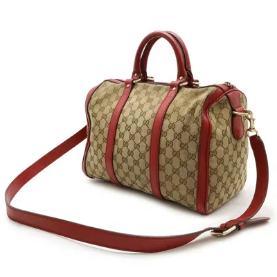 Pre-owned Gucci Gg Canvas Beige Pink Black Khaki Pink Red Red Color Yellow Gg Canvas Handbag Shoulder Bag (pre