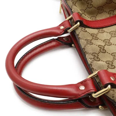 Pre-owned Gucci Gg Canvas Beige Pink Black Khaki Pink Red Red Color Yellow Gg Canvas Handbag Shoulder Bag (pre