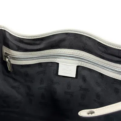 Pre-owned Gucci Gg Canvas Beige White Gg Canvas Tote Bag ()