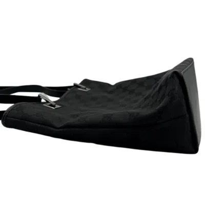 Pre-owned Gucci Gg Canvas Black Gg Canvas Shoulder Bag Tote Bag ()