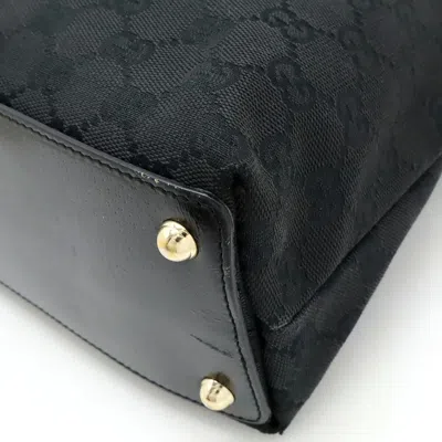 Pre-owned Gucci Gg Canvas Black White Gg Canvas Shoulder Bag Tote Bag ()
