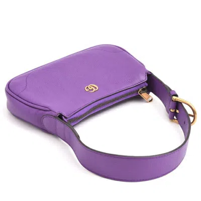 Pre-owned Gucci Purple Leather Shoulder Bag ()