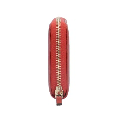 Pre-owned Gucci Red Color Leather Long Wallet (bi-fold) ()