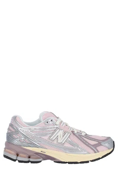 New Balance Pink Low Top Sneakers With Logo Patch On Side And Tongue And Perforated Panels In Tech Fabric Unisex In Pink