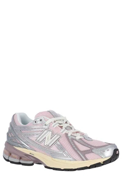 New Balance Pink Low Top Sneakers With Logo Patch On Side And Tongue And Perforated Panels In Tech Fabric Unisex In Pink