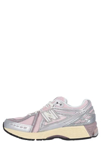 New Balance Pink Low Top Sneakers With Logo Patch On Side And Tongue And Perforated Panels In Tech Fabric Unisex In Pink