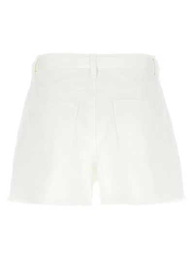 Twinset Twin-set 100% Cotton Comfortable Shorts In White