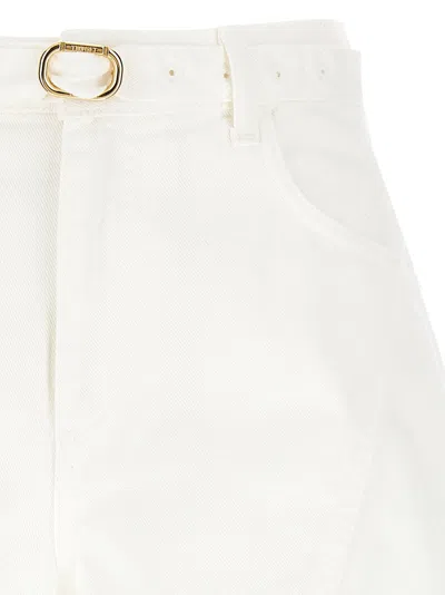 Twinset Twin-set 100% Cotton Comfortable Shorts In White