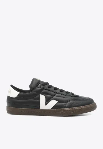 Veja Panenka Quilted Leather Sneakers In Black