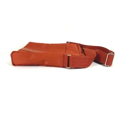 Pre-owned Hermes Acapulco Orange Nylon Canvas Pochette Shoulder Bag ()