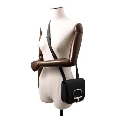 Pre-owned Hermes Black Epsom Leather Shoulder Bag ()