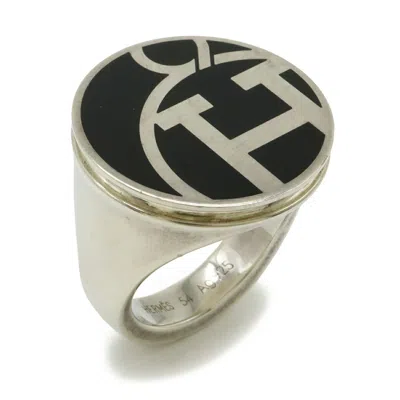 Pre-owned Hermes Black Band Ring ()